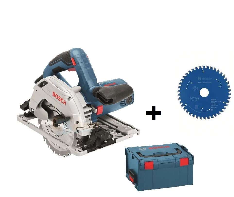 Bosch GKS 55+ GCE Cirkelzaag In L-Boxx - 1350W - 165mm Met Extra Cirkelzaagblad 3 Bosch GKS 55+ GCE Cirkelzaag In L-Boxx - 1350W - 165mm Met Extra Cirkelzaagblad