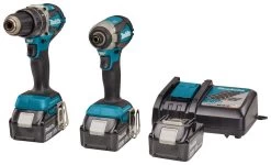 Makita DLX2180TJ1 18V Li-Ion Accu Klop-/schroefmachine (DHP484) & Slagschroevendraaier (DTD153) Combiset (3x 5,0Ah Accu) In Mbox - Koolborstelloos -Tool Verkoop 167cd672b7b3950f08d71964d7bf6418