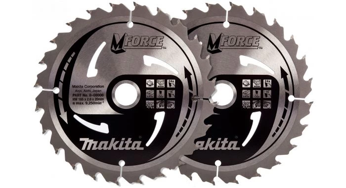 Makita Mforce Cirkelzaagblad Duopack - 165 X 20 X 24T - Hout 3 Makita Mforce Cirkelzaagblad Duopack - 165 X 20 X 24T - Hout