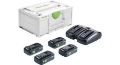 Festool SYS 18V 4x4,0/TCL 6 DUO Energieset (4x 4,0Ah) In Systainer - 577104