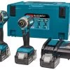 Makita DLX2180TJ1 18V Li-Ion Accu Klop-/schroefmachine (DHP484) & Slagschroevendraaier (DTD153) Combiset (3x 5,0Ah Accu) In Mbox - Koolborstelloos -Tool Verkoop 38e07779a8e446ad916d18266dfadef9