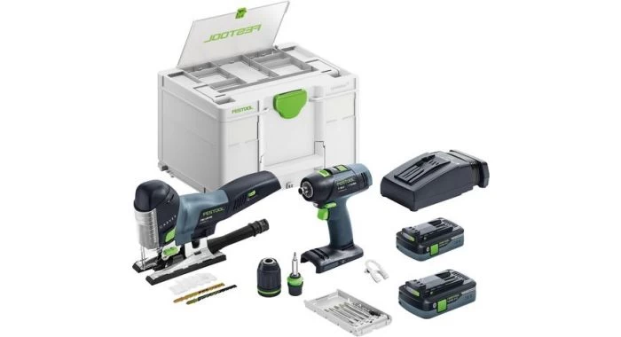 Festool T 18+3/PSC 420 HPC I-Set 18V Li-Ion Accu Combiset (2x 4,0Ah) In Systainer - Bluetooth - 577630 3 Festool T 18+3/PSC 420 HPC I-Set 18V Li-Ion Accu Combiset (2x 4,0Ah) In Systainer - Bluetooth - 577630
