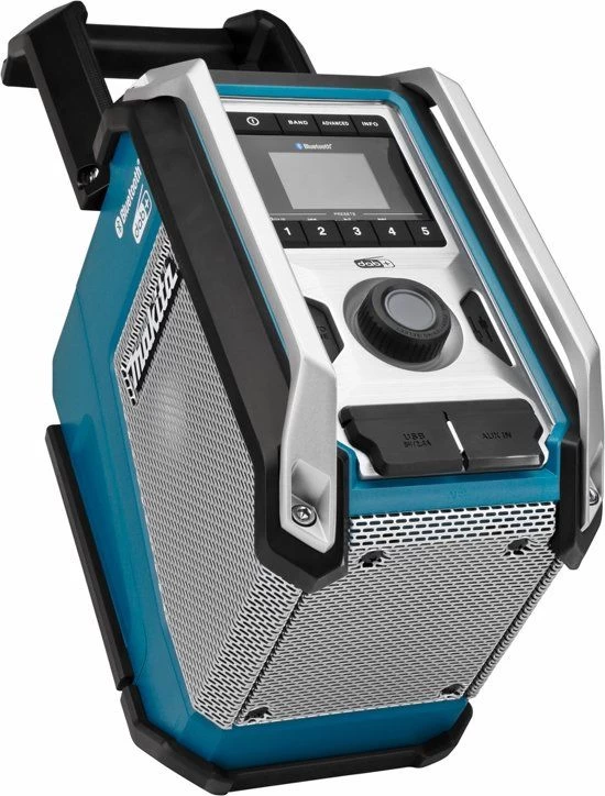 Makita DMR115 10,8-18V Li-Ion Accu Bouwradio - DAB+ - Bluetooth - Werkt Op Netstroom & Accu 7 Makita DMR115 10,8-18V Li-Ion Accu Bouwradio - DAB+ - Bluetooth - Werkt Op Netstroom & Accu - Afbeelding 5