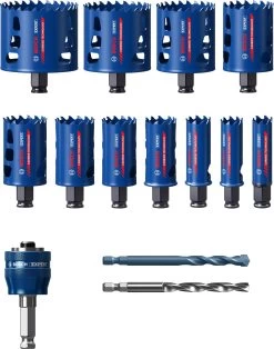 Bosch 2608900448 EXPERT 14-delige Power-Change Gatzagenset Tough Material Universal 20/22/25/32/35/40/44/51/60/68/76
