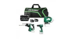 HiKOKI KC18H4A-502 18V Li-ion Accu 3-delige Combiset In Tas (2x5,0Ah)