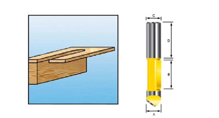 Makita D-10578 Boorfrees - 8mm - 8mm 3 Makita D-10578 Boorfrees - 8mm - 8mm