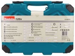 Makita E-06616 Gereedschapset In Koffer - 120-delig -Tool Verkoop 58d31bf66a853745681ecb0fe75d4499