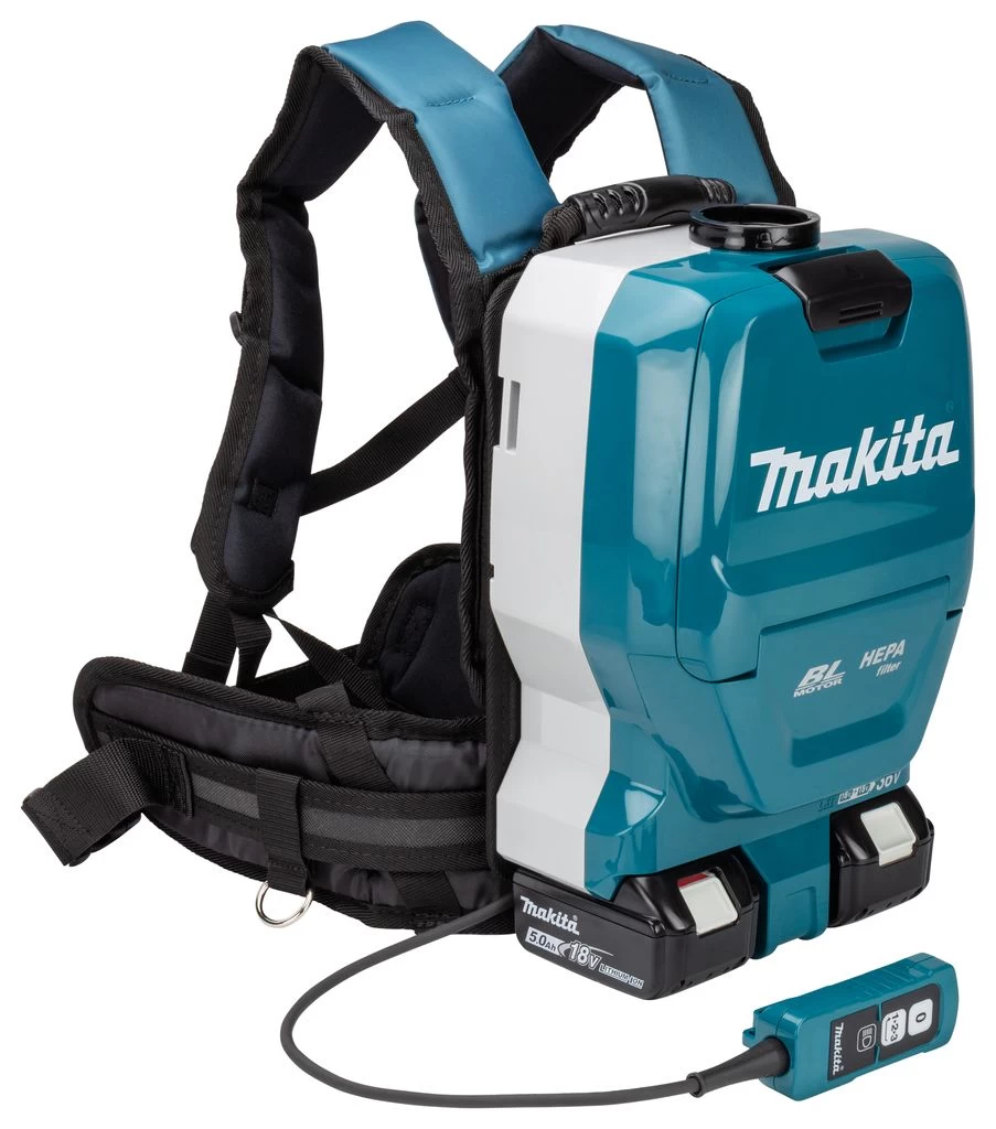 Makita DVC261TX11 2x18V Li-Ion Accu Rugstofzuiger Set (2x 5,0Ah) Incl. Accessoires - 120m³/uur - Koolborstelloos 12 Makita DVC261TX11 2x18V Li-Ion Accu Rugstofzuiger Set (2x 5,0Ah) Incl. Accessoires - 120m³/uur - Koolborstelloos - Afbeelding 10