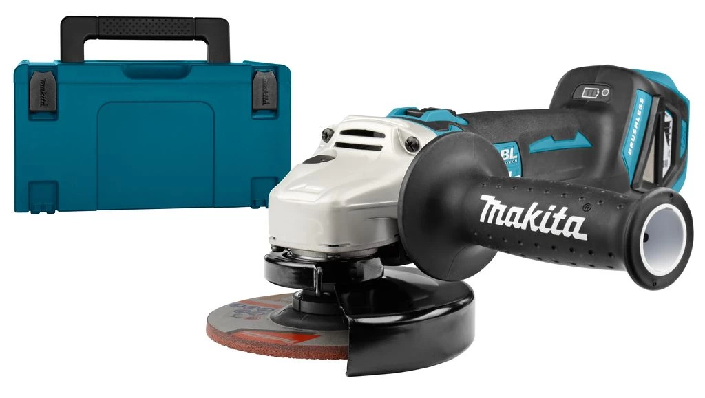 Makita DGA511RTJ 18V Li-Ion Accu Haakse Slijper Set (2x 5.0Ah Accu) In Mbox - 125mm - Koolborstelloos 3 Makita DGA511RTJ 18V Li-Ion Accu Haakse Slijper Set (2x 5.0Ah Accu) In Mbox - 125mm - Koolborstelloos