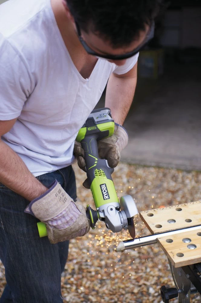 Ryobi R18AG-0 18V Li-Ion Accu Haakse Slijper Body - 115mm - 5133001903 4 Ryobi R18AG-0 18V Li-Ion Accu Haakse Slijper Body - 115mm - 5133001903 - Afbeelding 2