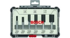 Bosch 2607017465 6-delige Frezenset In Cassette - Rechte Schacht - 6mm