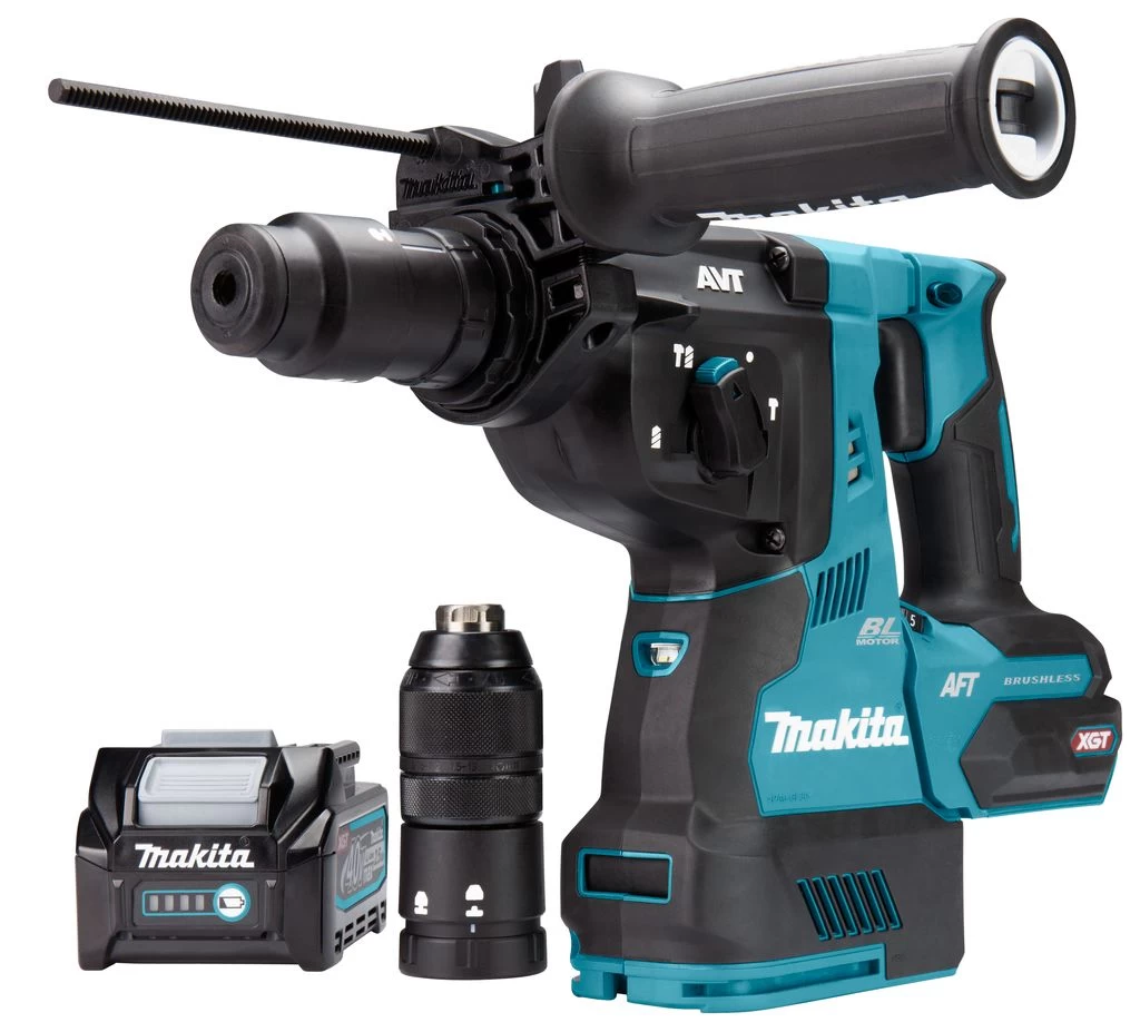 Makita HR004GM202 XGT 40V Max Li-Ion Accu SDS-Plus Combihamer Set (2x 4,0Ah) Incl. Stofafzuigsysteem In Mbox - 2,9J - Koolborstelloos 3 Makita HR004GM202 XGT 40V Max Li-Ion Accu SDS-Plus Combihamer Set (2x 4,0Ah) Incl. Stofafzuigsysteem In Mbox - 2,9J - Koolborstelloos