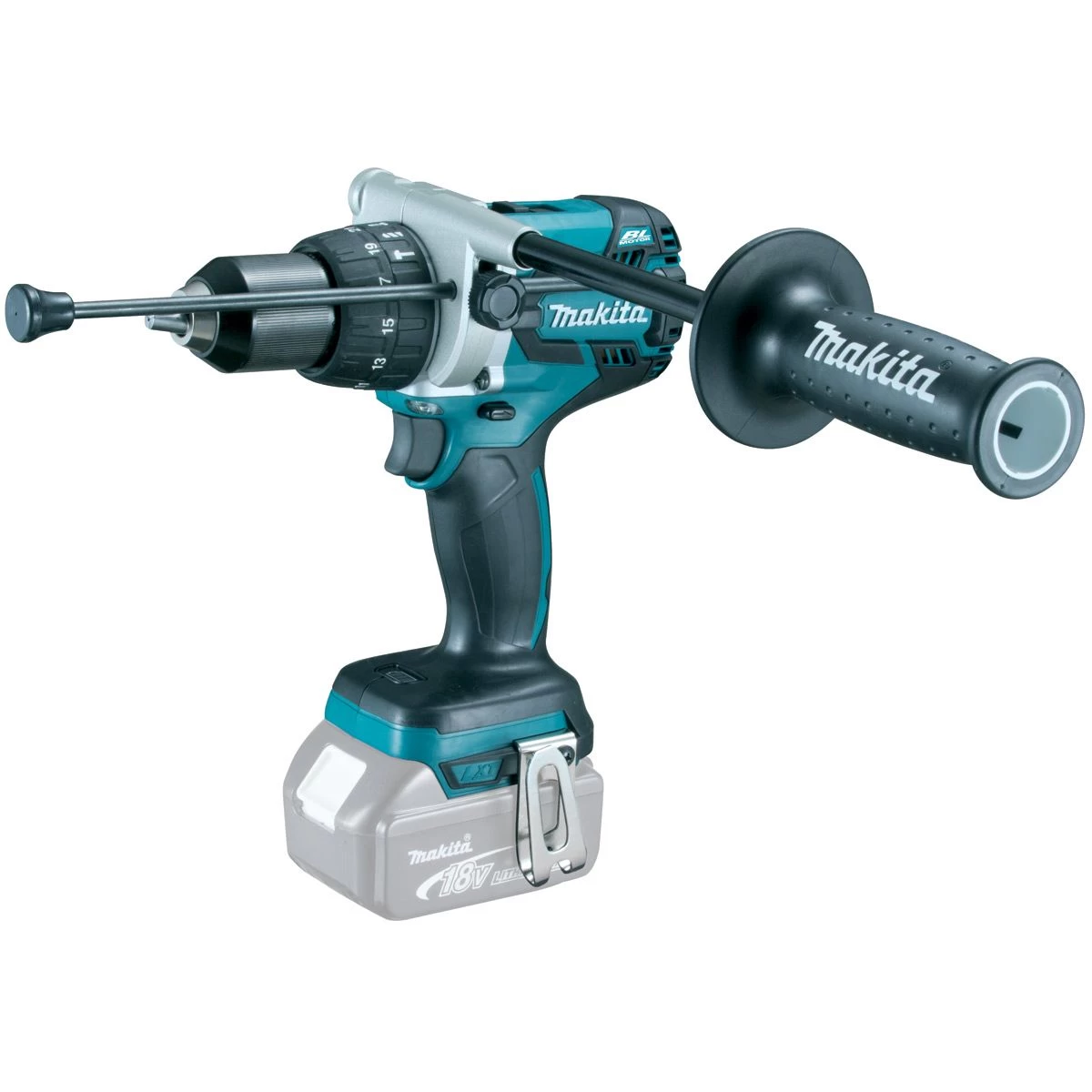 Makita DHP481RMJ 18V Li-Ion Accu Klopboor-/schroefmachine Set (2x 4.0Ah Accu) In Mbox - Koolborstelloos 4 Makita DHP481RMJ 18V Li-Ion Accu Klopboor-/schroefmachine Set (2x 4.0Ah Accu) In Mbox - Koolborstelloos - Afbeelding 2