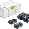 Festool SYS 18V 2x4,0/TCL 6 DUO Energieset (2x 4,0Ah) In Systainer - 577109 2 Festool SYS 18V 2x4,0/TCL 6 DUO Energieset (2x 4,0Ah) In Systainer - 577109 -Tool Verkoop 8c47224afc24edd635b2d4c7c41c4005