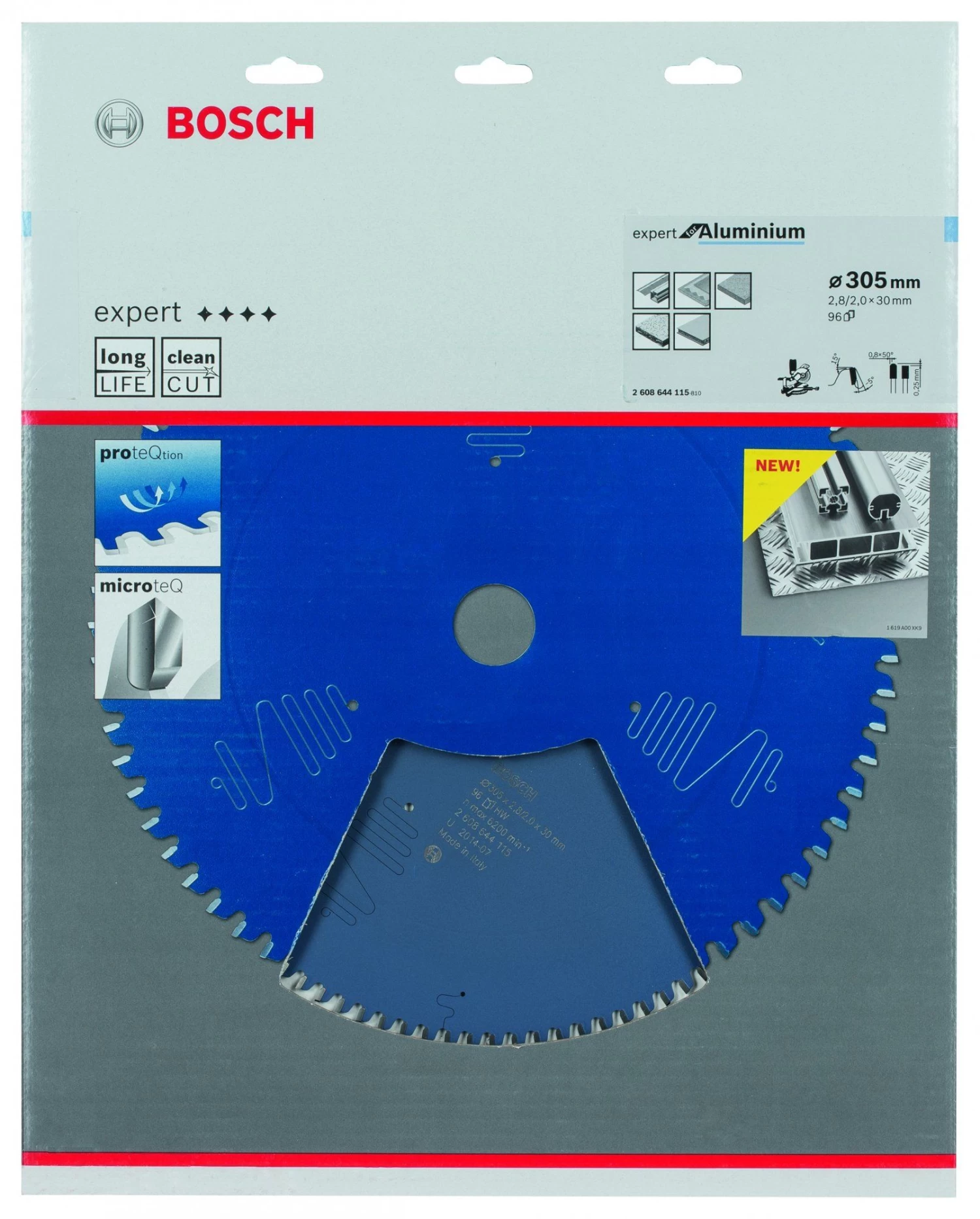 Bosch 2608644115 Expert Cirkelzaagblad - 305 X 30 X 96T - Aluminium - Carbide 4 Bosch 2608644115 Expert Cirkelzaagblad - 305 X 30 X 96T - Aluminium - Carbide - Afbeelding 2