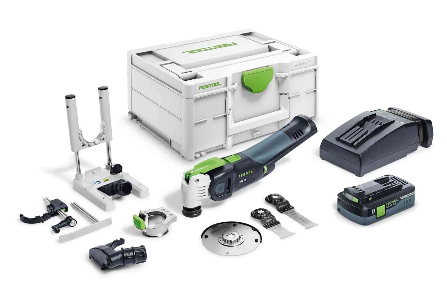 Festool VECTURO OSC 18 HPC4,0 EI-Set 18V Li-Ion Accu Oscillerende Multitool Set (1x 4,0Ah) In Systainer - Koolborstelloos - 576593 3 Festool VECTURO OSC 18 HPC4,0 EI-Set 18V Li-Ion Accu Oscillerende Multitool Set (1x 4,0Ah) In Systainer - Koolborstelloos - 576593