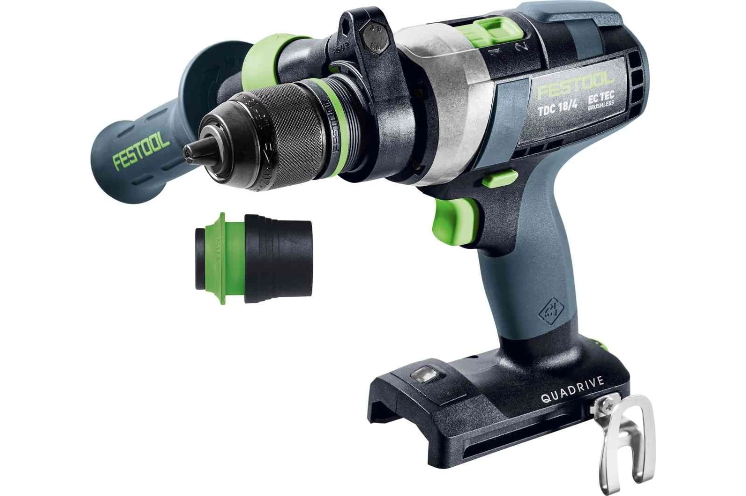 Festool TDC 18/4 I-Basic QUADRIVE 18V Li-Ion Accu Schroefboormachine Body In Systainer - 75Nm - 575601 4 Festool TDC 18/4 I-Basic QUADRIVE 18V Li-Ion Accu Schroefboormachine Body In Systainer - 75Nm - 575601 - Afbeelding 2