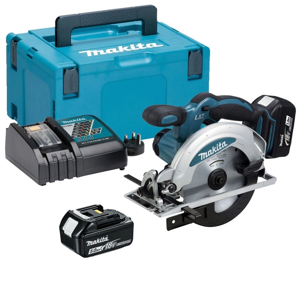 Makita DSS610RTJ 18V Li-Ion Accu Cirkelzaag Set (2x 5.0Ah Accu) In Mbox - 165mm 3 Makita DSS610RTJ 18V Li-Ion Accu Cirkelzaag Set (2x 5.0Ah Accu) In Mbox - 165mm