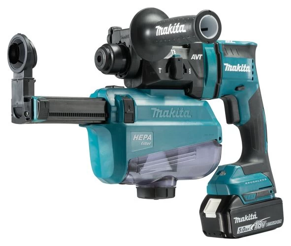Makita DHR182RTWJ 18V Li-Ion Accu SDS-plus Combihamer Set (2x 5,0Ah Accu) In Mbox - 1,7J - Koolborstelloos 3 Makita DHR182RTWJ 18V Li-Ion Accu SDS-plus Combihamer Set (2x 5,0Ah Accu) In Mbox - 1,7J - Koolborstelloos