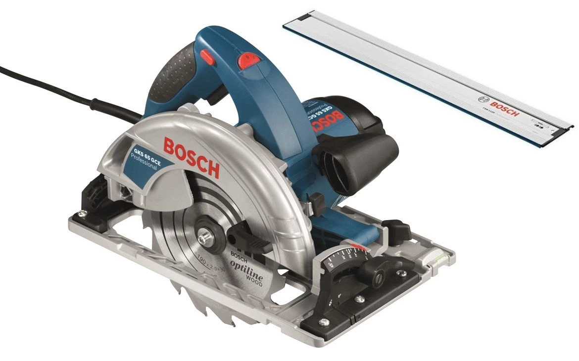 Bosch GKS 65 GCE Cirkelzaag En Geleiderail In L-Boxx - 1800W - 190mm - 0601668902 3 Bosch GKS 65 GCE Cirkelzaag En Geleiderail In L-Boxx - 1800W - 190mm - 0601668902