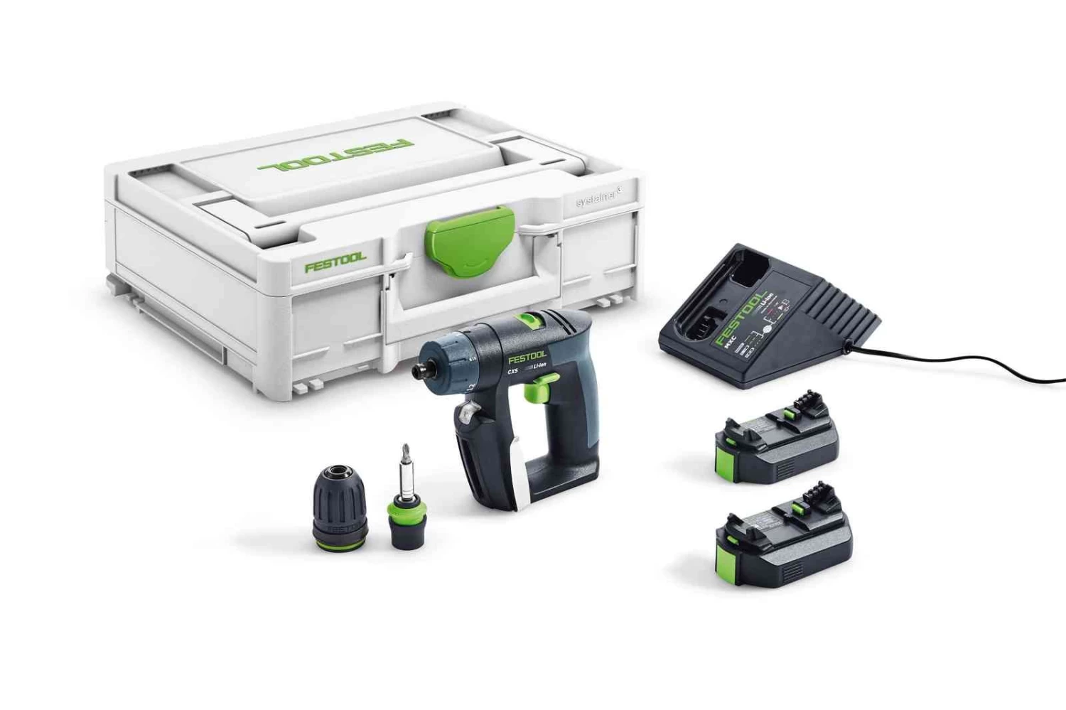 Festool CXS 2,6-Plus 10,8V Li-ion Accu Schroefboormachine Set (2x 2,6Ah) In Systainer - 16Nm - 12mm - 576092 3 Festool CXS 2,6-Plus 10,8V Li-ion Accu Schroefboormachine Set (2x 2,6Ah) In Systainer - 16Nm - 12mm - 576092