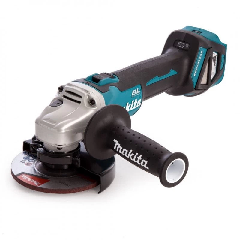 Makita DGA511RTJ 18V Li-Ion Accu Haakse Slijper Set (2x 5.0Ah Accu) In Mbox - 125mm - Koolborstelloos 4 Makita DGA511RTJ 18V Li-Ion Accu Haakse Slijper Set (2x 5.0Ah Accu) In Mbox - 125mm - Koolborstelloos - Afbeelding 2