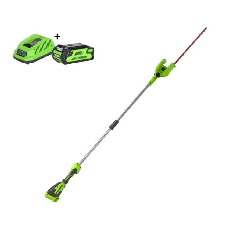 Greenworks G40PHAK2 40V Li-ion Accu Telescoop-heggenschaar Set (1x 2,0Ah Accu) 3 Greenworks G40PHAK2 40V Li-ion Accu Telescoop-heggenschaar Set (1x 2,0Ah Accu)