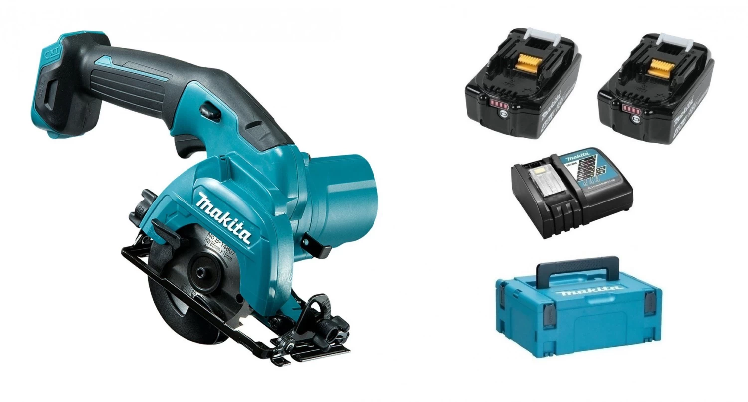 Makita HS301DSMJ 10.8V Li-Ion Accu Cirkelzaag Set (2x 4.0Ah Accu) In Mbox - 85mm 3 Makita HS301DSMJ 10.8V Li-Ion Accu Cirkelzaag Set (2x 4.0Ah Accu) In Mbox - 85mm