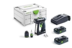 Festool C 18 HPC4,0 I-Plus 18V Li-Ion Accu Schroefboormachine Set (2x 4,0Ah) In Systainer - 45Nm - 40mm - Koolborstelloos - 576435 -Tool Verkoop bc3405efc671218be4d2693d21e71a9e