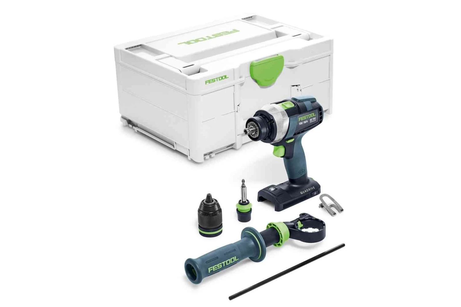 Festool TDC 18/4 I-Basic QUADRIVE 18V Li-Ion Accu Schroefboormachine Body In Systainer - 75Nm - 575601 3 Festool TDC 18/4 I-Basic QUADRIVE 18V Li-Ion Accu Schroefboormachine Body In Systainer - 75Nm - 575601
