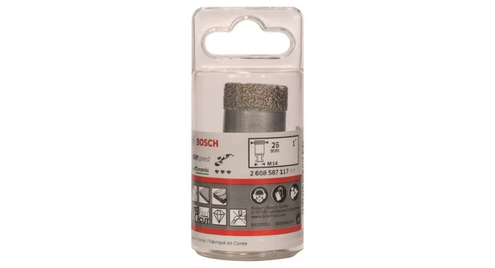 Bosch 2608587117 Diamantboor Dry Speed - Keramiek - Droog - 25mm 3 Bosch 2608587117 Diamantboor Dry Speed - Keramiek - Droog - 25mm