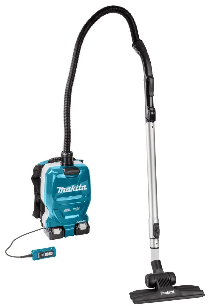 Makita DVC261TX11 2x18V Li-Ion Accu Rugstofzuiger Set (2x 5,0Ah) Incl. Accessoires - 120m³/uur - Koolborstelloos 15 Makita DVC261TX11 2x18V Li-Ion Accu Rugstofzuiger Set (2x 5,0Ah) Incl. Accessoires - 120m³/uur - Koolborstelloos - Afbeelding 13