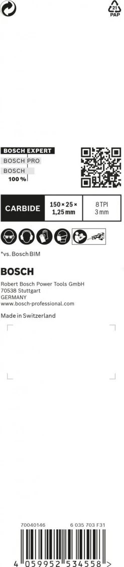 Bosch 2608900365 EXPERT Reciprozaagblad S955CHC Thick Tough Metal -Tool Verkoop c82d140009637abf6d5f1b46bccd7fd9