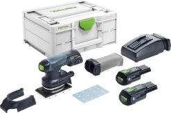 Festool RTSC 400 3,0 I-Plus 18V Li-Ion Accu Vlakschuurmachine Set (2x 3,0Ah) In Systainer - 80 X 130 Mm - 577686