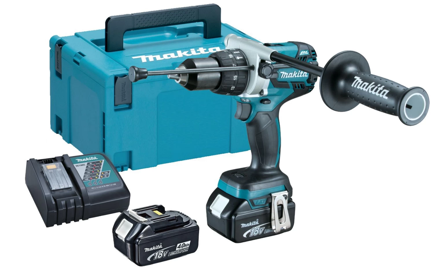 Makita DHP481RMJ 18V Li-Ion Accu Klopboor-/schroefmachine Set (2x 4.0Ah Accu) In Mbox - Koolborstelloos 3 Makita DHP481RMJ 18V Li-Ion Accu Klopboor-/schroefmachine Set (2x 4.0Ah Accu) In Mbox - Koolborstelloos