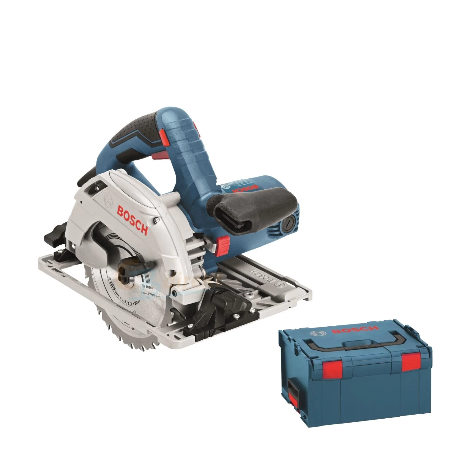 Bosch GKS 55+ GCE Cirkelzaag In L-Boxx - 1350W - 165mm Met Extra Cirkelzaagblad 4 Bosch GKS 55+ GCE Cirkelzaag In L-Boxx - 1350W - 165mm Met Extra Cirkelzaagblad - Afbeelding 2