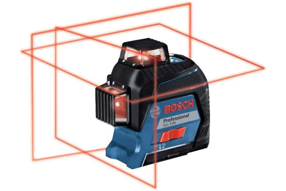 Bosch GLL 3-80 Kruislijnlaser In Koffer - 40m - 0601063S00 3 Bosch GLL 3-80 Kruislijnlaser In Koffer - 40m - 0601063S00