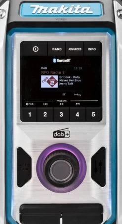 Makita DMR115 10,8-18V Li-Ion Accu Bouwradio - DAB+ - Bluetooth - Werkt Op Netstroom & Accu 16 Makita DMR115 10,8-18V Li-Ion Accu Bouwradio - DAB+ - Bluetooth - Werkt Op Netstroom & Accu -Tool Verkoop e066546d7f189a1a4e810cb945ab1cba