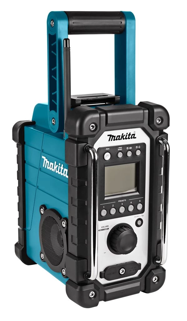 Makita DMR107 7.2-18V Li-Ion Accu Bouwradio - Werkt Op Netstroom & Accu 4 Makita DMR107 7.2-18V Li-Ion Accu Bouwradio - Werkt Op Netstroom & Accu - Afbeelding 2