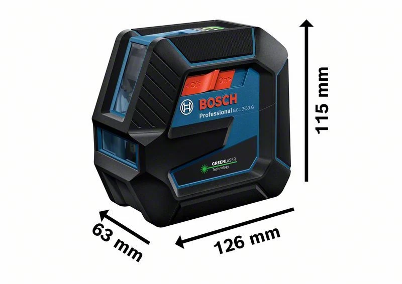 Bosch GCL 2-50 G Kruislijnlaser + Houder In Opbergetui - 15 M - 0601066M00 4 Bosch GCL 2-50 G Kruislijnlaser + Houder In Opbergetui - 15 M - 0601066M00 - Afbeelding 2