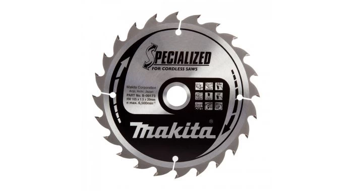 Makita B-09173 Specialized Cirkelzaagblad - 165 X 20 X 24T - Hout 3 Makita B-09173 Specialized Cirkelzaagblad - 165 X 20 X 24T - Hout