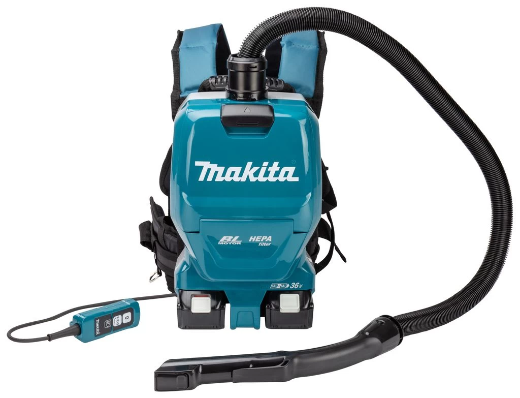 Makita DVC261TX11 2x18V Li-Ion Accu Rugstofzuiger Set (2x 5,0Ah) Incl. Accessoires - 120m³/uur - Koolborstelloos 14 Makita DVC261TX11 2x18V Li-Ion Accu Rugstofzuiger Set (2x 5,0Ah) Incl. Accessoires - 120m³/uur - Koolborstelloos - Afbeelding 12