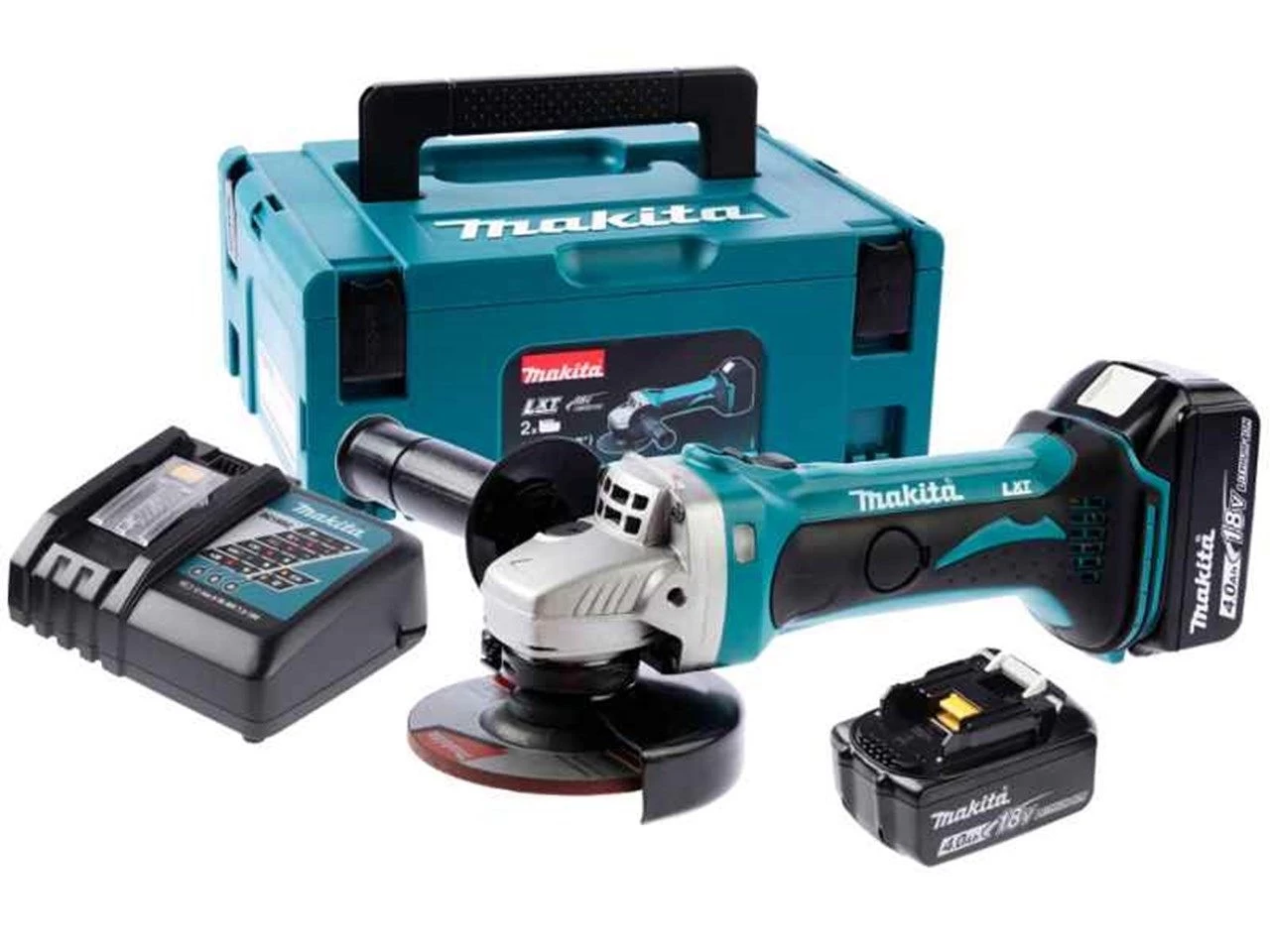 Makita DGA452RMJ 18V Li-ion Accu Haakse Slijper Set (2x 4.0Ah Accu) In Mbox - 115mm 3 Makita DGA452RMJ 18V Li-ion Accu Haakse Slijper Set (2x 4.0Ah Accu) In Mbox - 115mm
